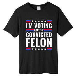 IM Voting For The Convicted Felon 2024 Tall Fusion ChromaSoft Performance T-Shirt