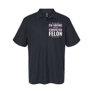 IM Voting For The Convicted Felon 2024 Softstyle Adult Sport Polo