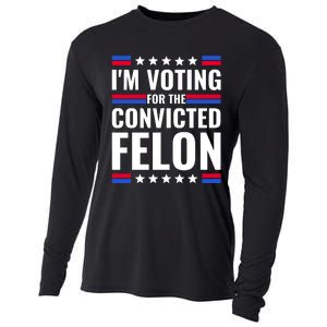 IM Voting For The Convicted Felon 2024 Cooling Performance Long Sleeve Crew