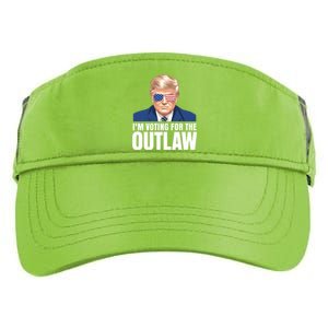 Im Voting For The Outlaw Trump 2024 Adult Drive Performance Visor