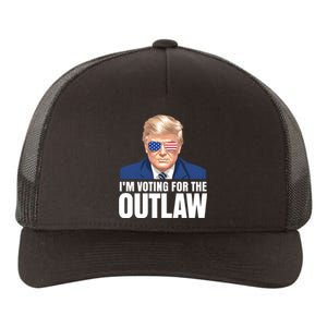 Im Voting For The Outlaw Trump 2024 Yupoong Adult 5-Panel Trucker Hat