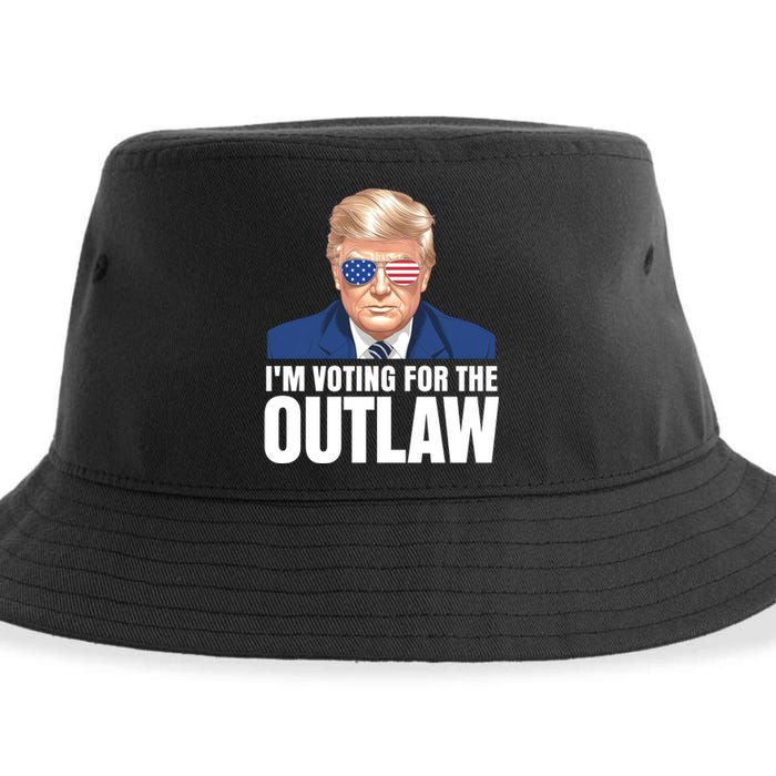 Im Voting For The Outlaw Trump 2024 Sustainable Bucket Hat