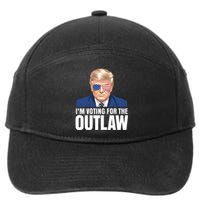 Im Voting For The Outlaw Trump 2024 7-Panel Snapback Hat