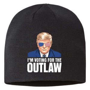 Im Voting For The Outlaw Trump 2024 Sustainable Beanie