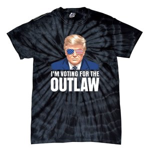 Im Voting For The Outlaw Trump 2024 Tie-Dye T-Shirt