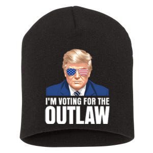 Im Voting For The Outlaw Trump 2024 Short Acrylic Beanie