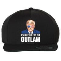 Im Voting For The Outlaw Trump 2024 Wool Snapback Cap