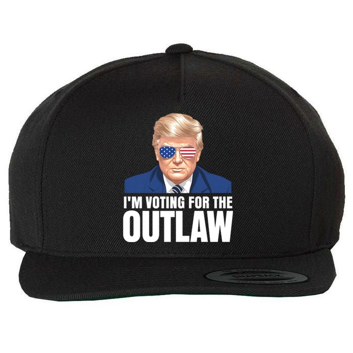 Im Voting For The Outlaw Trump 2024 Wool Snapback Cap