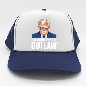 Im Voting For The Outlaw Trump 2024 Trucker Hat