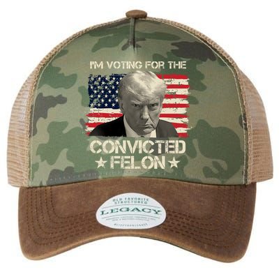 Im Voting For The Convicted Felon Trump Legacy Tie Dye Trucker Hat