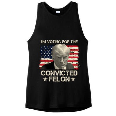 Im Voting For The Convicted Felon Trump Ladies PosiCharge Tri-Blend Wicking Tank