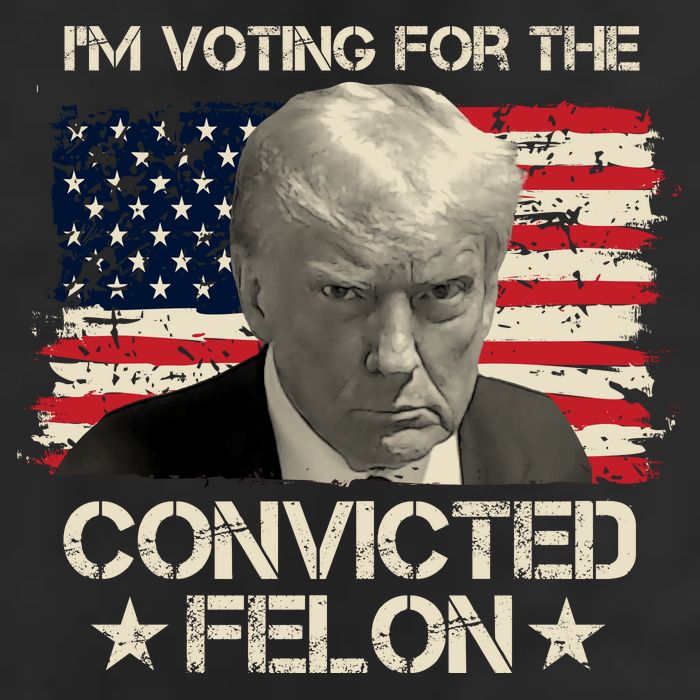Im Voting For The Convicted Felon Trump Garment-Dyed Heavyweight T-Shirt