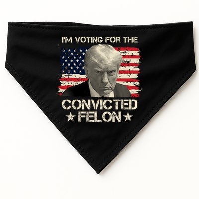 Im Voting For The Convicted Felon Trump USA-Made Doggie Bandana