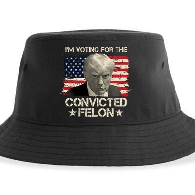 Im Voting For The Convicted Felon Trump Sustainable Bucket Hat