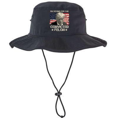 Im Voting For The Convicted Felon Trump Bucket Hat