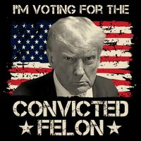 Im Voting For The Convicted Felon Trump Flatbill Hat