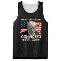 Im Voting For The Convicted Felon Trump Mesh Reversible Basketball Jersey Tank