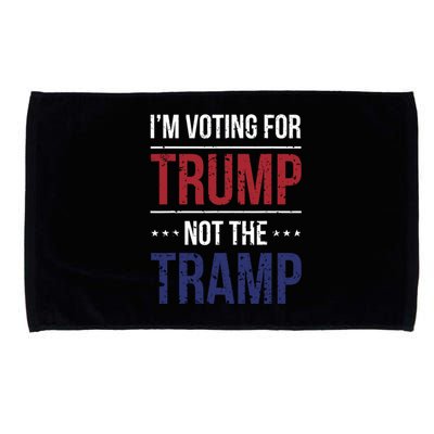 IM Voting For Trump Not The Tramp Microfiber Hand Towel