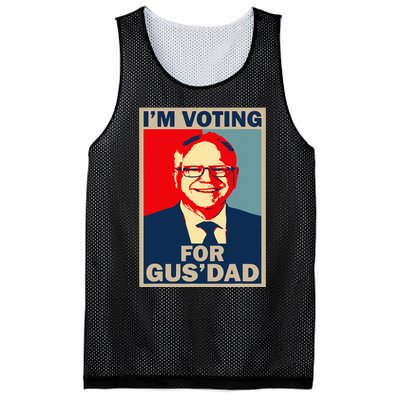 IM Voting For Gus Dad Vote Tim Walz 2024 Mesh Reversible Basketball Jersey Tank