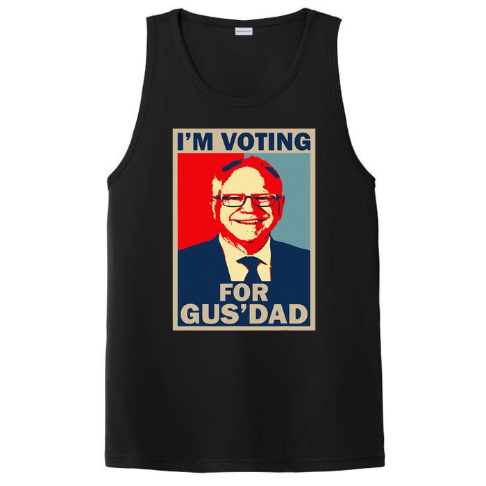 IM Voting For Gus Dad Vote Tim Walz 2024 PosiCharge Competitor Tank