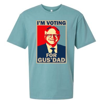 IM Voting For Gus Dad Vote Tim Walz 2024 Sueded Cloud Jersey T-Shirt