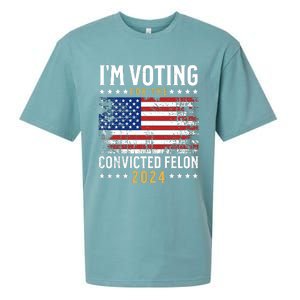 IM Voting For The Convicted Felon 2024 Sueded Cloud Jersey T-Shirt