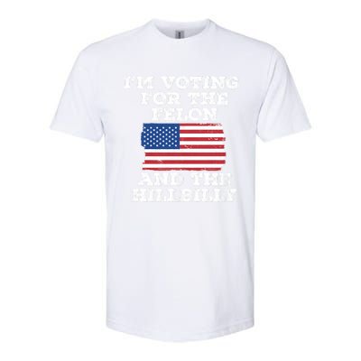 IM Voting For The Felon & The Hillbilly 2024 Pro Trump Meme Softstyle CVC T-Shirt