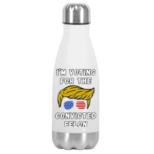 IM Voting For The Convicted Felon 2024 Stainless Steel Insulated Water Bottle