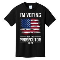 I´M Voting For The Prosecutor 2024 Democrat Liberal Election Kids T-Shirt