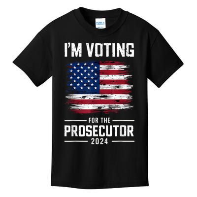 I´M Voting For The Prosecutor 2024 Democrat Liberal Election Kids T-Shirt