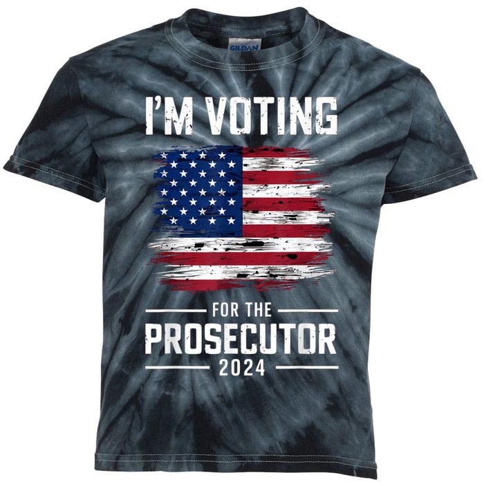 I´M Voting For The Prosecutor 2024 Democrat Liberal Election Kids Tie-Dye T-Shirt