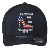 I’M Voting For The Prosecutor High Heel Stilettos Us Flag Vote President Kamala Flexfit Unipanel Trucker Cap