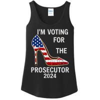 I’M Voting For The Prosecutor High Heel Stilettos Us Flag Vote President Kamala Ladies Essential Tank