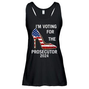 I’M Voting For The Prosecutor High Heel Stilettos Us Flag Vote President Kamala Ladies Essential Flowy Tank