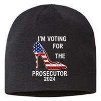 I’M Voting For The Prosecutor High Heel Stilettos Us Flag Vote President Kamala Sustainable Beanie