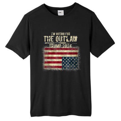 IM Voting For The Outlaw Trump 2024 Upsidedown Flag Tall Fusion ChromaSoft Performance T-Shirt