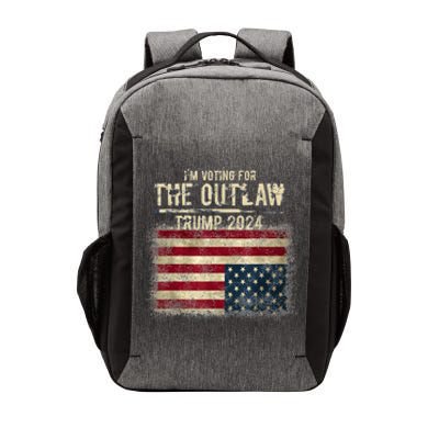 IM Voting For The Outlaw Trump 2024 Upsidedown Flag Vector Backpack