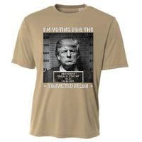 IM Voting For The Convicted Felon Funny Trump 2024 Cooling Performance Crew T-Shirt