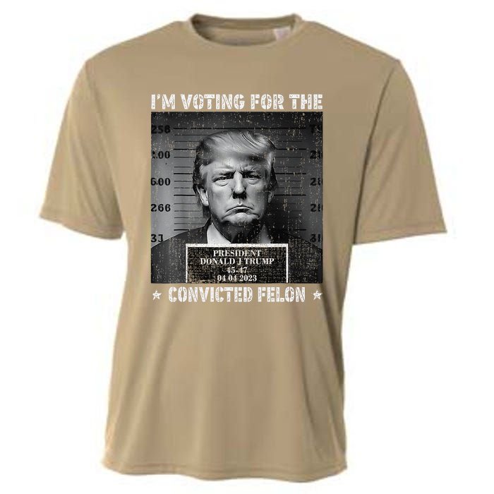 IM Voting For The Convicted Felon Funny Trump 2024 Cooling Performance Crew T-Shirt