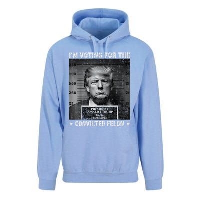 IM Voting For The Convicted Felon Funny Trump 2024 Unisex Surf Hoodie