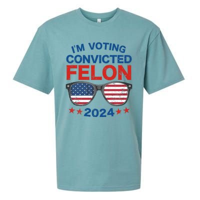 Im Voting For The Convicted Felon Trump 2024 Sueded Cloud Jersey T-Shirt