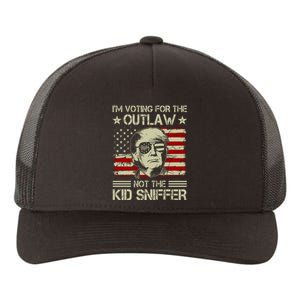 IM Voting For The Outlaw Not The Ki.D Sniffer Trump 2024 Yupoong Adult 5-Panel Trucker Hat