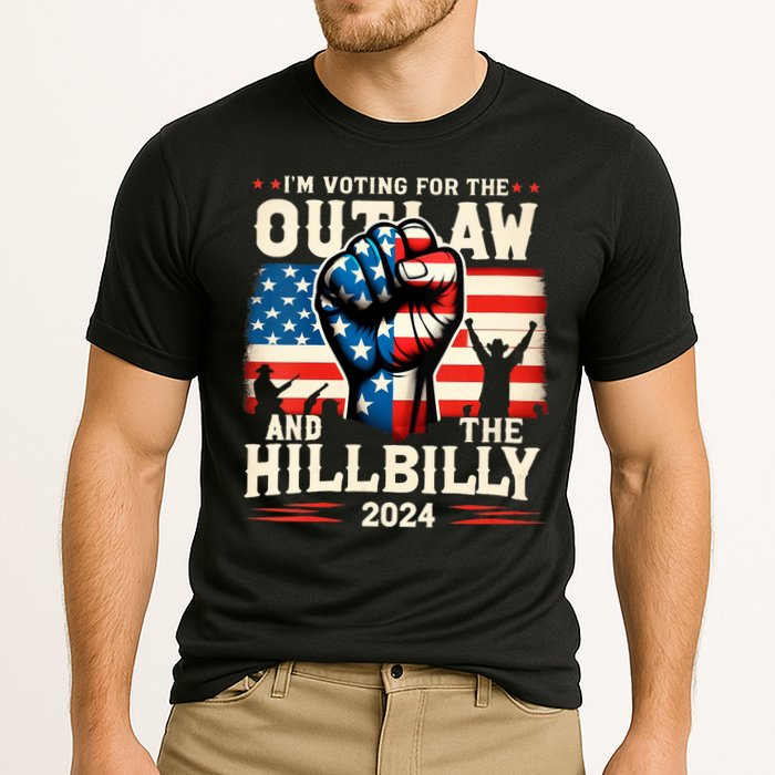 Im Voting For The Outlaw And The Hillbilly 2024 Us Flag Performance Shirt