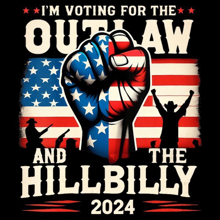 Im Voting For The Outlaw And The Hillbilly 2024 Us Flag 16 in Basic Backpack