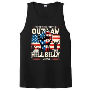 Im Voting For The Outlaw And The Hillbilly 2024 Us Flag PosiCharge Competitor Tank