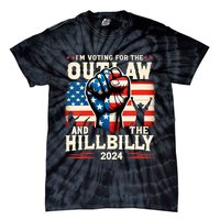 Im Voting For The Outlaw And The Hillbilly 2024 Us Flag Tie-Dye T-Shirt