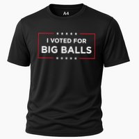 I Voted For Big Balls Doge D.O.G.E Funny Cooling Performance Crew T-Shirt