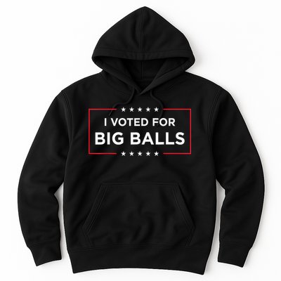 I Voted For Big Balls Doge D.O.G.E Funny Hoodie