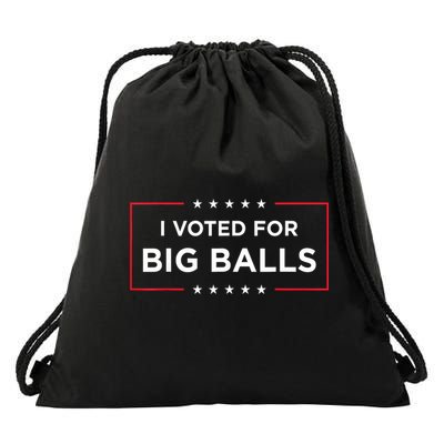 I Voted For Big Balls Doge D.O.G.E Funny Drawstring Bag