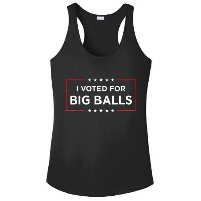 I Voted For Big Balls Doge D.O.G.E Funny Ladies PosiCharge Competitor Racerback Tank